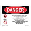 Signmission Safety Sign, OSHA Danger, 18" Height, 24" Width, Aluminum, Diethylenetriamine Vapor May, Landscape OS-DS-A-1824-L-2402
